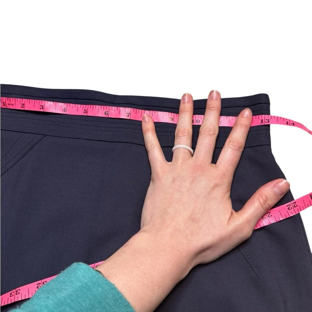 💙 Z Spoke by Zac Posen Virgin Wool Navy Blue Pencil Skirt Women’s 2 ✨👗‎
